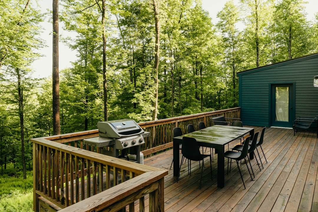 Picture of a deck with outdoor furniture